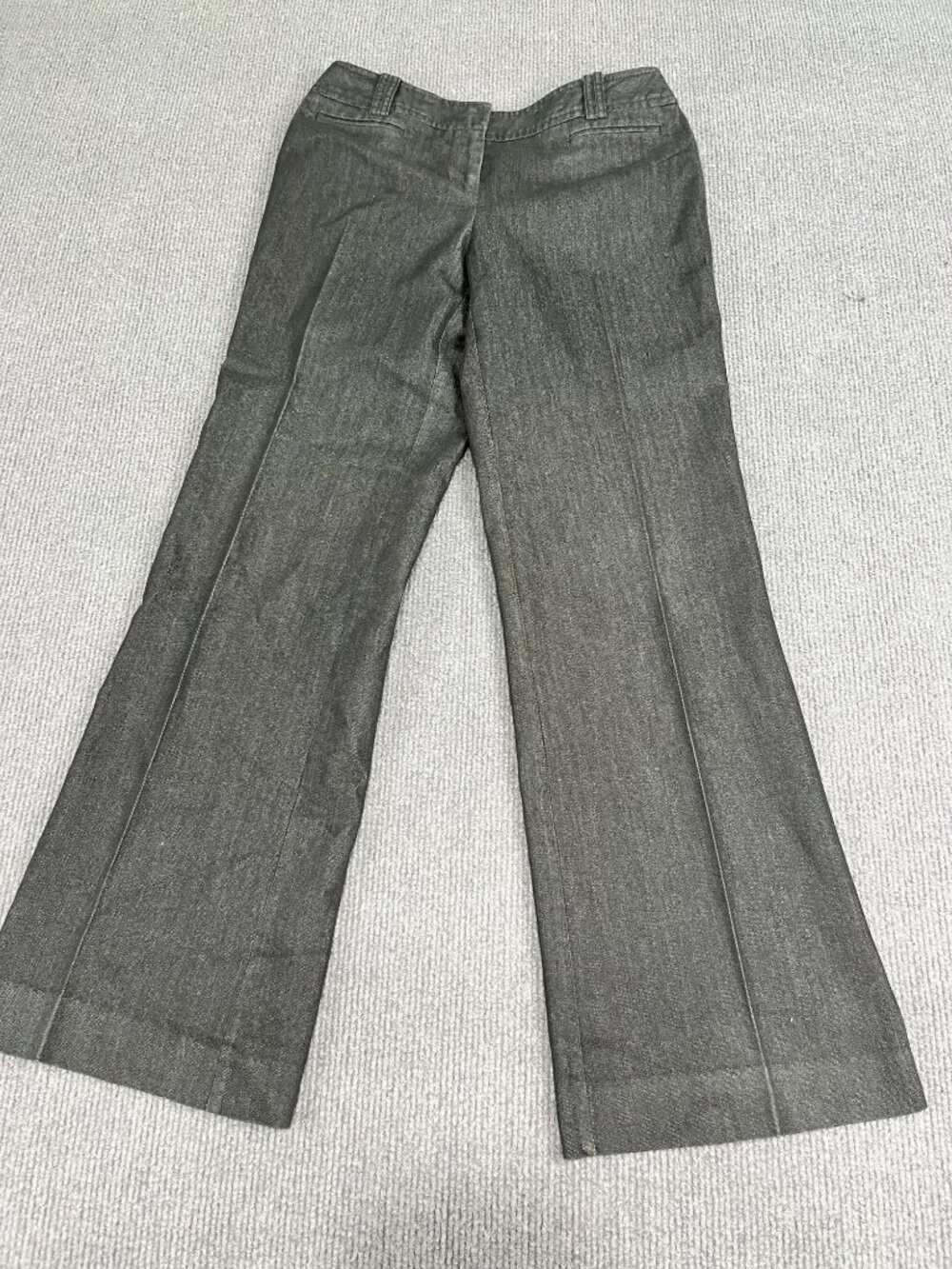 Ann Taylor Loft Womens Petite Julie Grey Wide Leg Dress Pants 0P